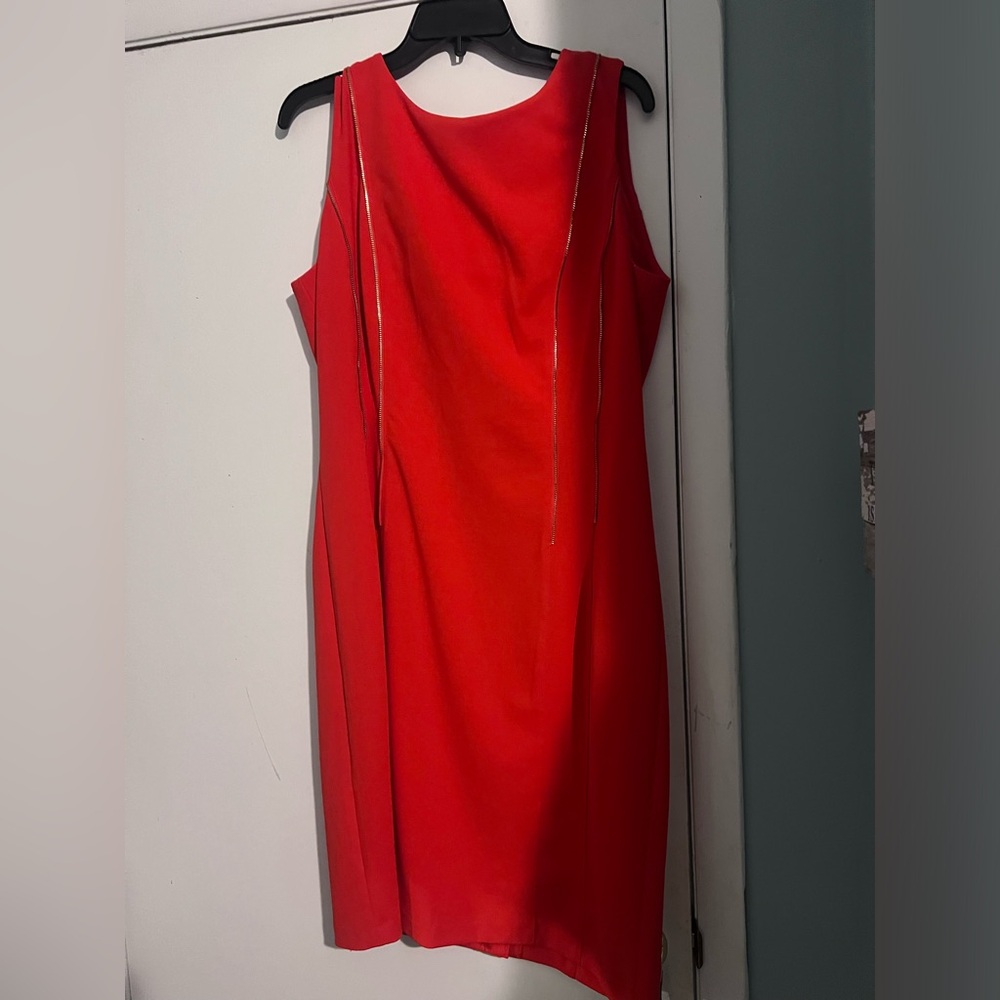 Calvin Klein sleeveless fitted dress
